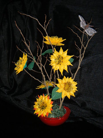 Centro de mesa margaritas